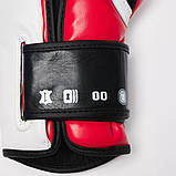 Боксерські рукавиці Leone GN113, Білі, шкіряні, 12 унцій (340г.) для спортсменів 60-80 кг. + бинти, фото 9