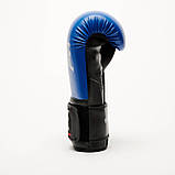 Боксерські рукавиці Leone GN383, Сині, 8 унцій (227г.) для спортсменів 7-9 років до 50 кг + капа, фото 5