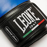 Боксерські рукавиці Leone GN383, Сині, 8 унцій (227г.) для спортсменів 7-9 років до 50 кг + капа, фото 7