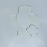 Коробка для 4 цукерок, 112*112*30 мм│НФ│, без вікна, біла ▶ (10 шт), фото 3