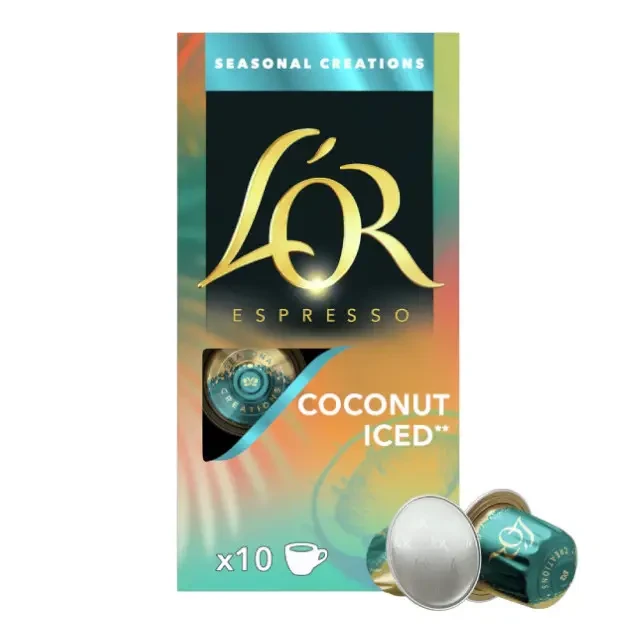 Кава в капсулах Nespresso L'OR Iced Coconut Limited Creations, 10 шт. 100% Арабіка Франція