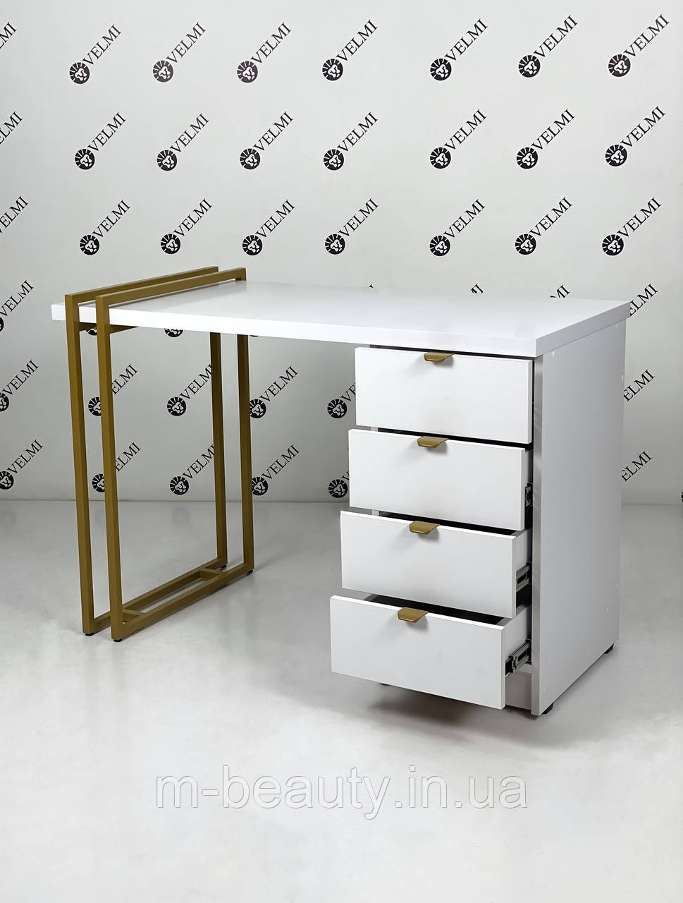 Стіл для манікюру однотумбовий LOFT MELISA стіл для нарощування та корекції нігтів VM160, фото 1