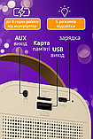 Портативна дитяча музична колонка акумуляторна караоке для дитини K12 bluetooth з 2 двома мікрофонами для дітей з RGB підствікою, фото 8