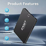 SSD диск EAGET 1TB 2.5" SATA III 530MB/s 500MB/s для ноутбуків і ПК – внутрішній твердотільний накопичувач, фото 4