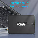 SSD диск EAGET 1TB 2.5" SATA III 530MB/s 500MB/s для ноутбуків і ПК – внутрішній твердотільний накопичувач, фото 5
