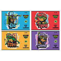Альбом для малювання 24 аркуші скоба Kite Ninja Turtles NT25-242, 71811