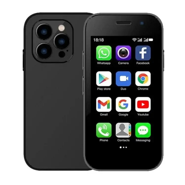 Мініатюрний смартфон Soyes XS15 Black 3" Android, 2 SIM, 2ГБ/16ГБ, компактний телефон для дітей і дорослих