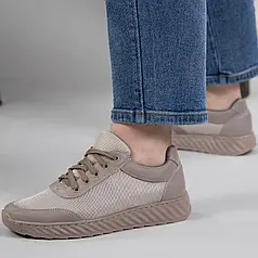 Жіночі кросівки бежеві сітка літні (ЛК 31/2 беж)