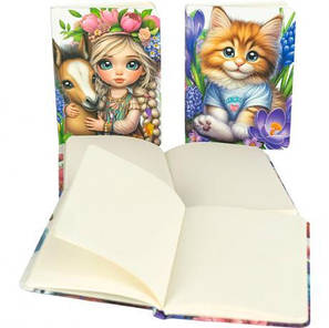 Блокнот А6 "Fresh" 64ар чистий лист 70г/м2, тверда обкл 9822/-23/-24/-25 MZOPT, фото 2