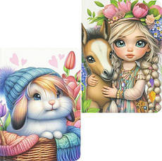 Блокнот А6 "Fresh" 64ар чистий лист 70г/м2, тверда обкл 9822/-23/-24/-25 MZOPT, фото 3