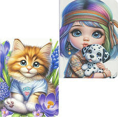 Блокнот А6 "Fresh" 64ар чистий лист 70г/м2, тверда обкл 9822/-23/-24/-25 MZOPT, фото 4