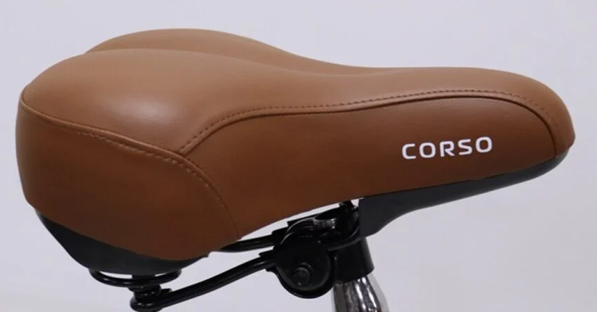 Сідло YT-70880 спортивне 250х180 мм на пружинах коричневе, фото 1