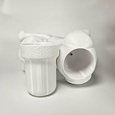 Кашпо для кактусів і сукулентів біла кішка (без кактуса) Україна, фото 3