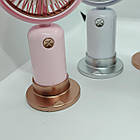 Ручний міні-вентилятор YS-2321 з акумулятором і підсвічуванням - 2 швидкості, портативний, рожевий, фото 4