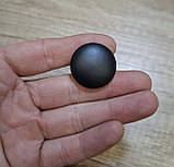 Ручка кнопка-гудзик на меблеві дверцята чорна фарбована GG10 Black - 30мм, фото 10
