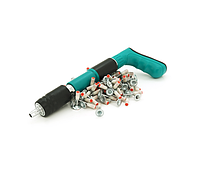 Пороховой монтажный пистолет для пироксилиновых гвоздей 7,3мм диаметр + 100 шт в комплекте 27 мм длиной