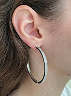 Сережки кільця циркони Сріблення/сережки кільцями