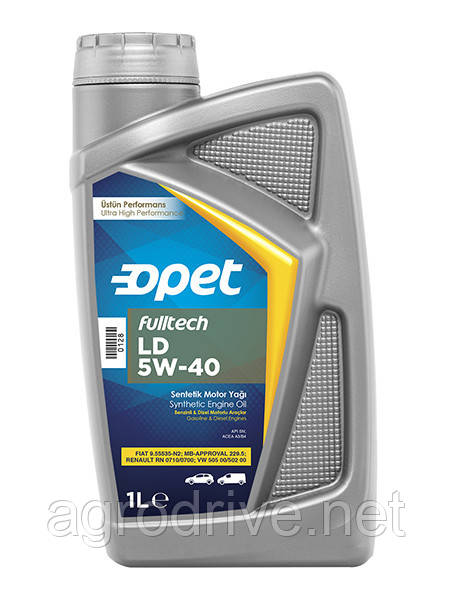 Олива моторна Opet FULLTECH LD 5W-40 синт 1л FULLTECH LD 5W-40 1L