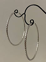 Тонкі сережки кільця посрібнення/сережки кільцями