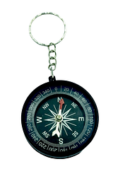 Брелок Компас пластик 4 см різнобарвний 10326