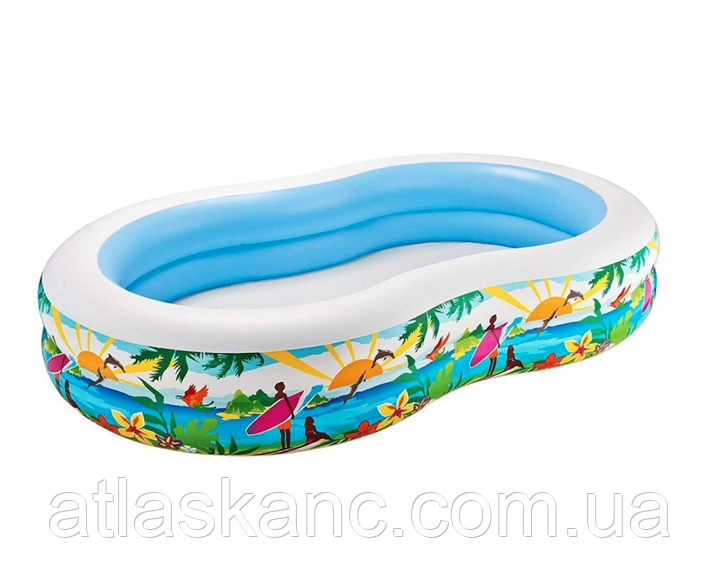 Басейн Intex овальний 2 кільця 262*160*46 см 56490