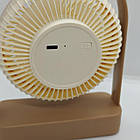 Настільний вентилятор з підсвічуванням «Have a nice day» - компактний міні-вентилятор на акумуляторі, фото 2