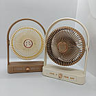 Настільний вентилятор з підсвічуванням «Have a nice day» - компактний міні-вентилятор на акумуляторі, фото 5