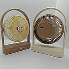 Настільний вентилятор з підсвічуванням «Have a nice day» - компактний міні-вентилятор на акумуляторі, фото 9