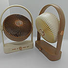 Настільний вентилятор з підсвічуванням «Have a nice day» - компактний міні-вентилятор на акумуляторі, фото 3