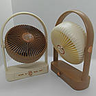 Настільний вентилятор з підсвічуванням «Have a nice day» - компактний міні-вентилятор на акумуляторі, фото 7