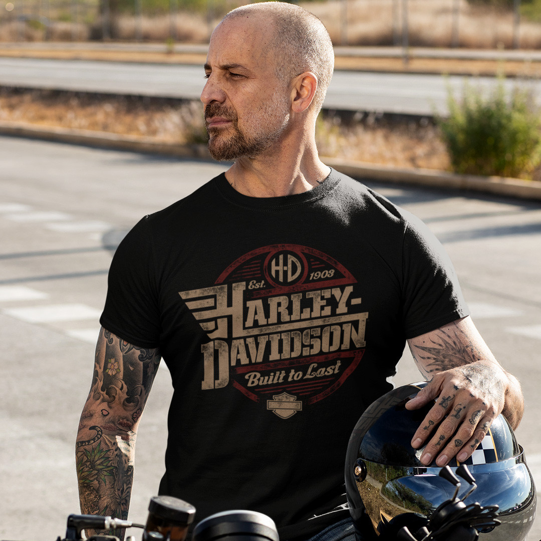 Футболка унісекс Harley Davidson (Bulit To Last)