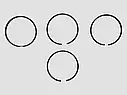Кільця поршневі ЯМЗ 236,238,240 (пр-во Mar-Mot) 236-1004002-А4, фото 5