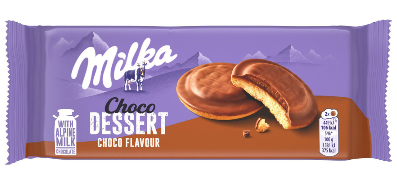 Печиво Milka Choco Dessert Choco Flavour 8шт, 128г, фото 1