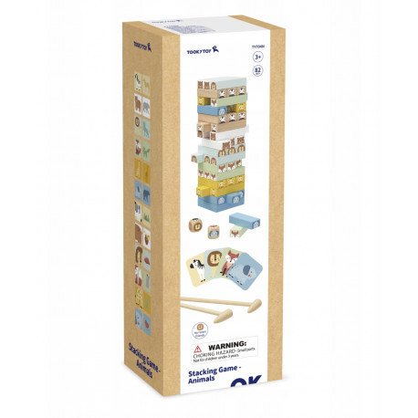 Координаційна гра Дженга. Тварини Tooky Toy