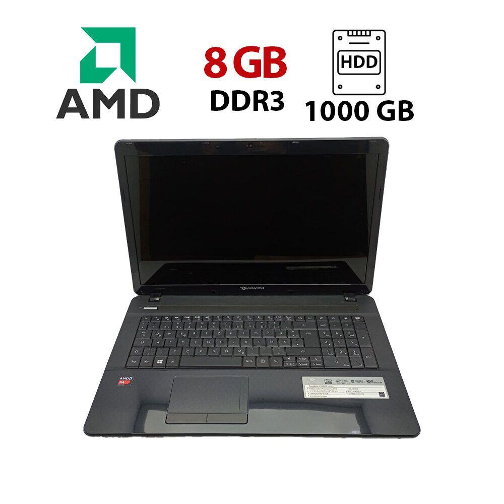 Ноутбук Acer Packard LE69/ 17.3" (1600x900)/ AMD A4-5000/ 8 GB RAM/ 1000 GB HDD/ Radeon HD 8330