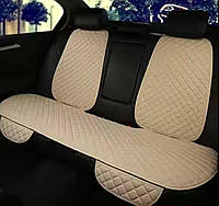 Lux Накидка На Сидение Задний ряд Чехлы на сиденья Авто универсальные Бежевого Цвета