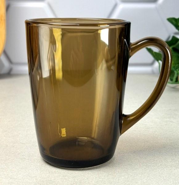 Кухоль Huta Skla White coffe світло-димчастий 330 мл ударостійке скло (003103/431310), фото 1