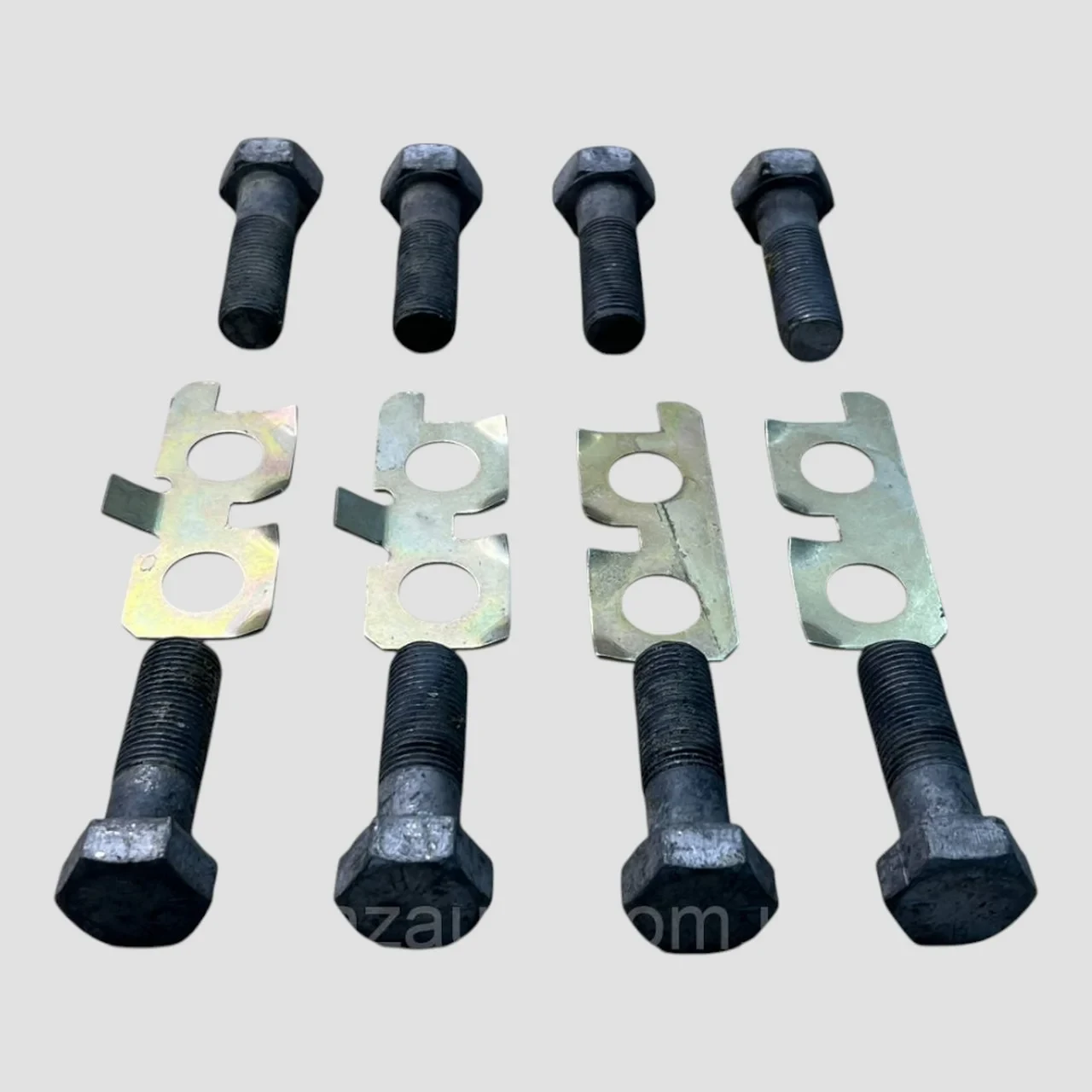 Р/к кріплення маховика ЯМЗ ( болт маховика 8 штук, пластина ліва+права по 2 штуки) 236-1005127/8/9, фото 1