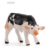 Розвиваючий набір фігурок Сім'я чорно-білих корів (4 шт) від Obetty, фото 7