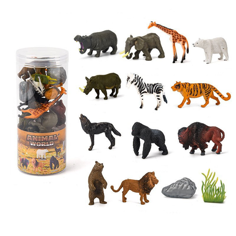 Набір фігурок тварин Дика природа (12 шт) від Obetty, фото 1