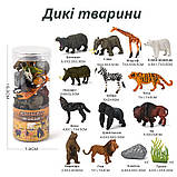 Набір фігурок тварин Дика природа (12 шт) від Obetty, фото 2