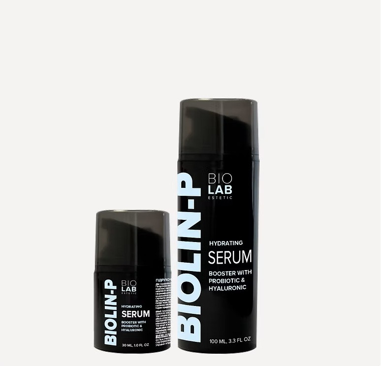 Гідруюча сироватка-бустер з пробіотиком та гіалуроновою кислотою Hydrating Serum Booster with Probiotic BIOLAB Estetic,100 мл