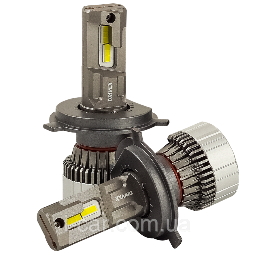 DriveX UL-03 H4 60Вт 9-32V 5500K 12000Lm CAN світлодіодні лампи, фото 1