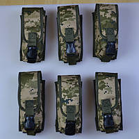 Подсумок на 2 магазина двойной из кордуры пиксель MOLLE тактический BY-23