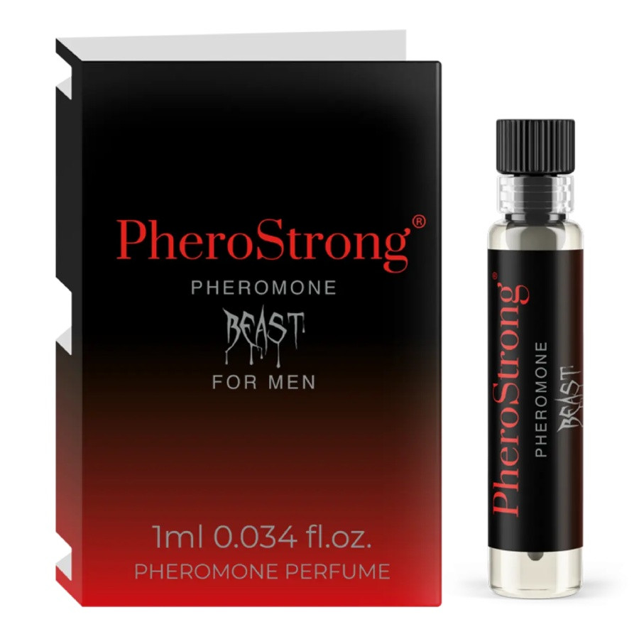 Пробник Парфуми для чоловіків PheroStrong Pheromone Beast з феромонами, 1 мл, фото 1
