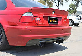 Задній дифузор DPT (2001-2006 чорний глянець) для бмв 3 серія E-46 рр