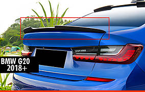 Спойлер DPT V-4 (чорний глянець) для бмв 3 серія G20/21 2018- рр