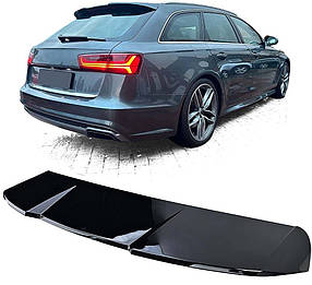 Спойлер DPT V2 (SW чорний глянець) для Ауди A6 C7 2011-2017 рр