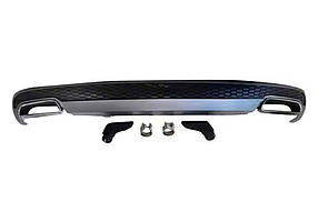 Задній дифузор з насадками DPT S-Line-style (2011-2015) для Ауди A6 C7 рр