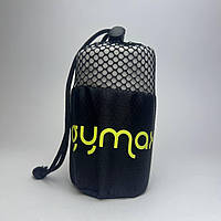 Рушник з мікрофібри Gymax Towel 50х90 см - швидкосохнучий, компактний, універсальний, сірий